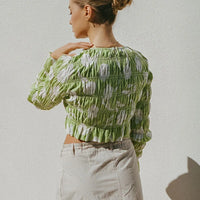 Stylish Long Sleeve Mesh Sheer Slim Top