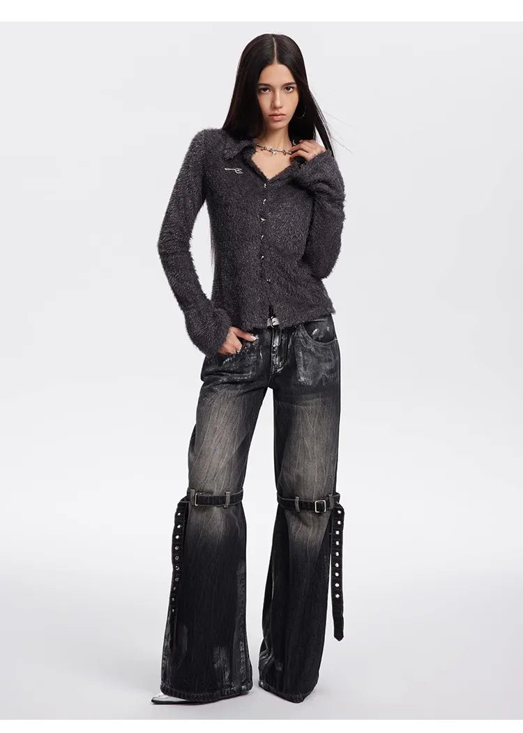 Black Baggy Boyfriend Jean