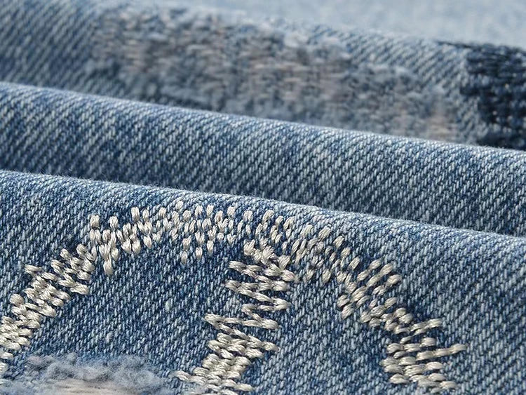 Fashion High Waist Denim Trouser
