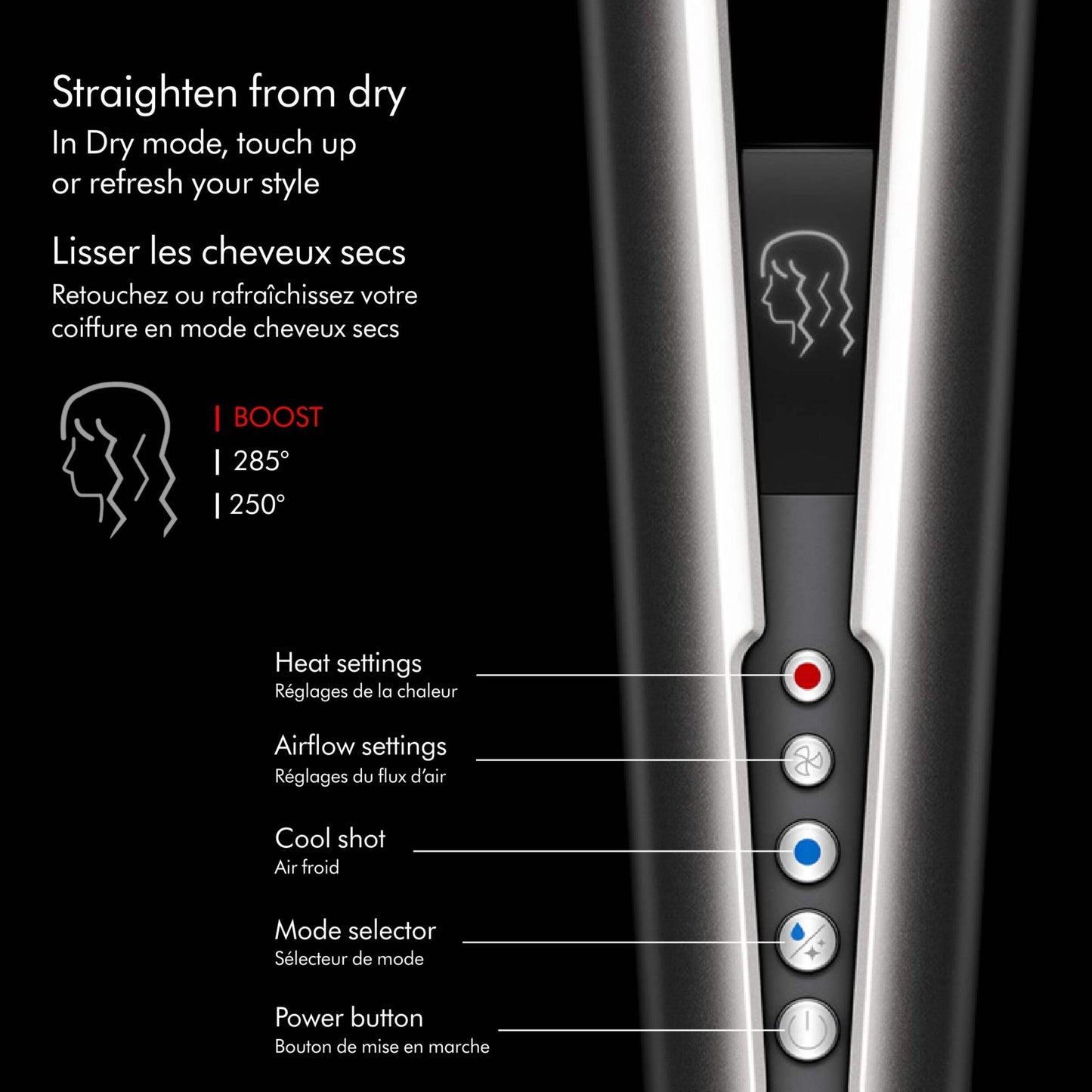 DYSON AIRSTRAIT™ STRAIGHTENER BRIGHT NICKEL/RICH COPPER