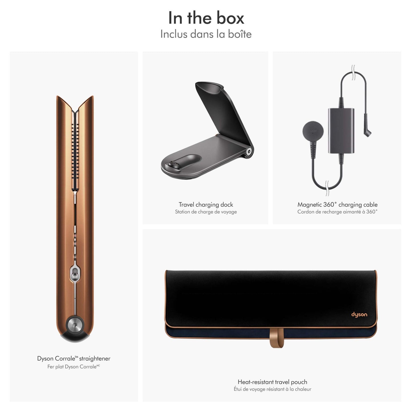 DYSON CORRALE HAIR STRAIGHTENER IN COPPER/NICKEL