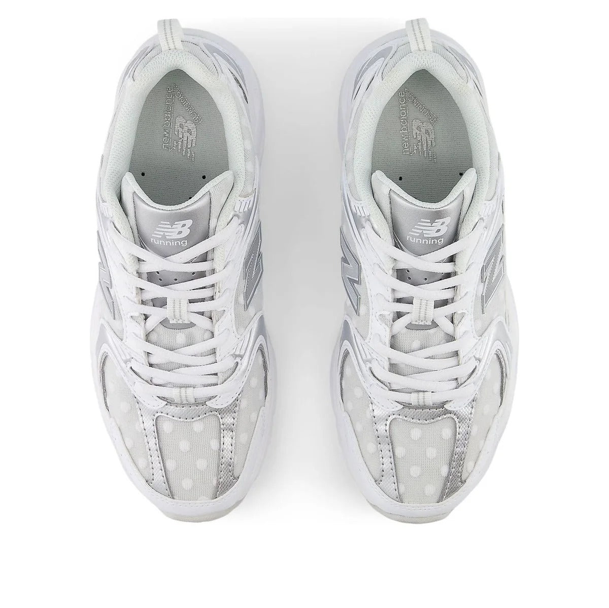 New Balance 530 Silver Metallic Polka Dots