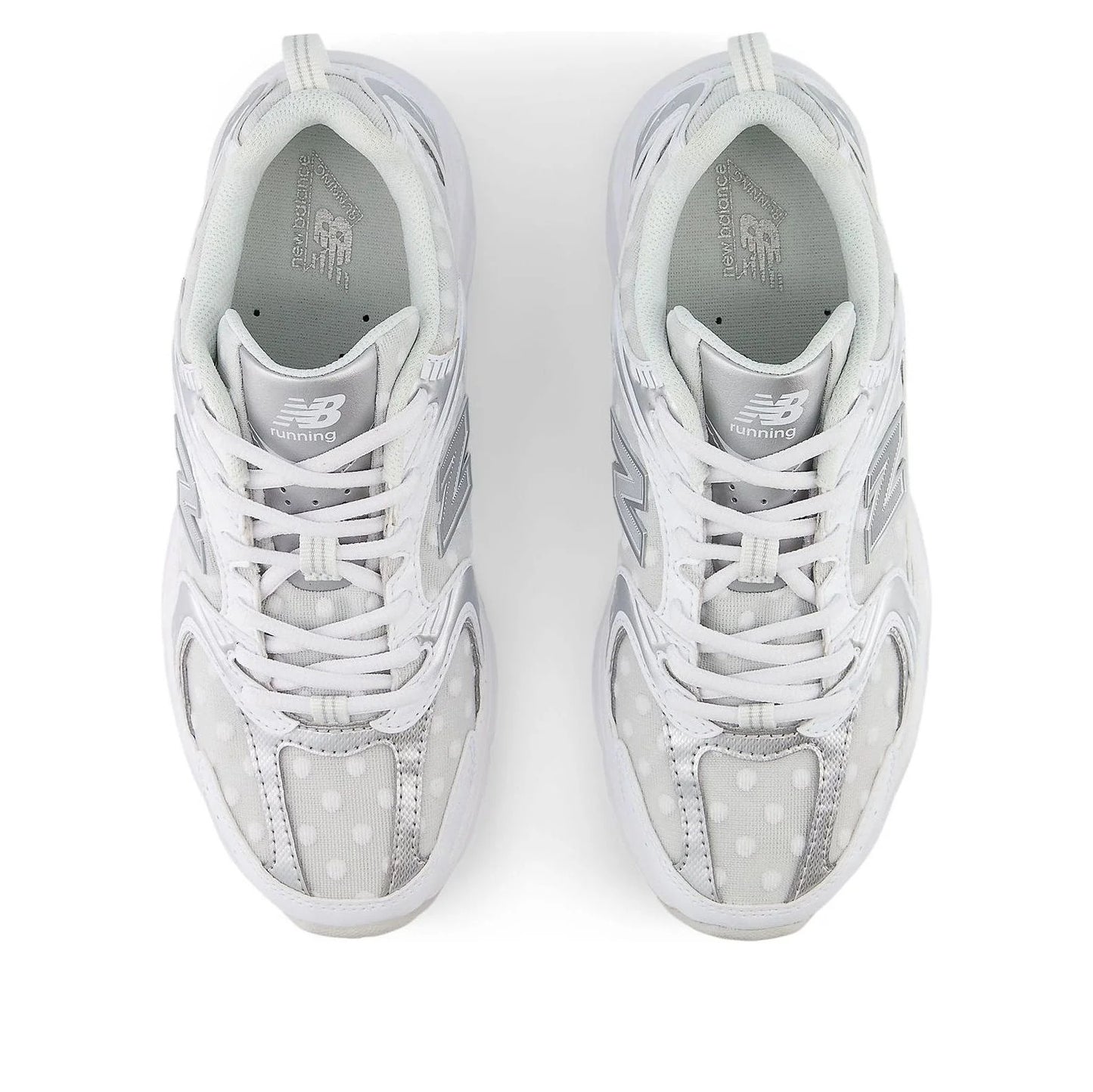 New Balance 530 Silver Metallic Polka Dots