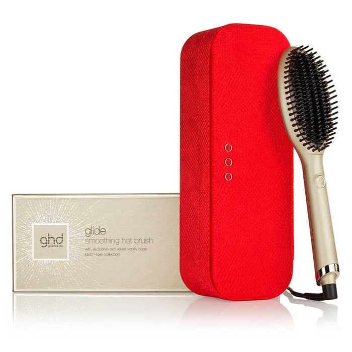 GHD GLIDE HOT BRUSH IN CHAMPAGNE GOLD